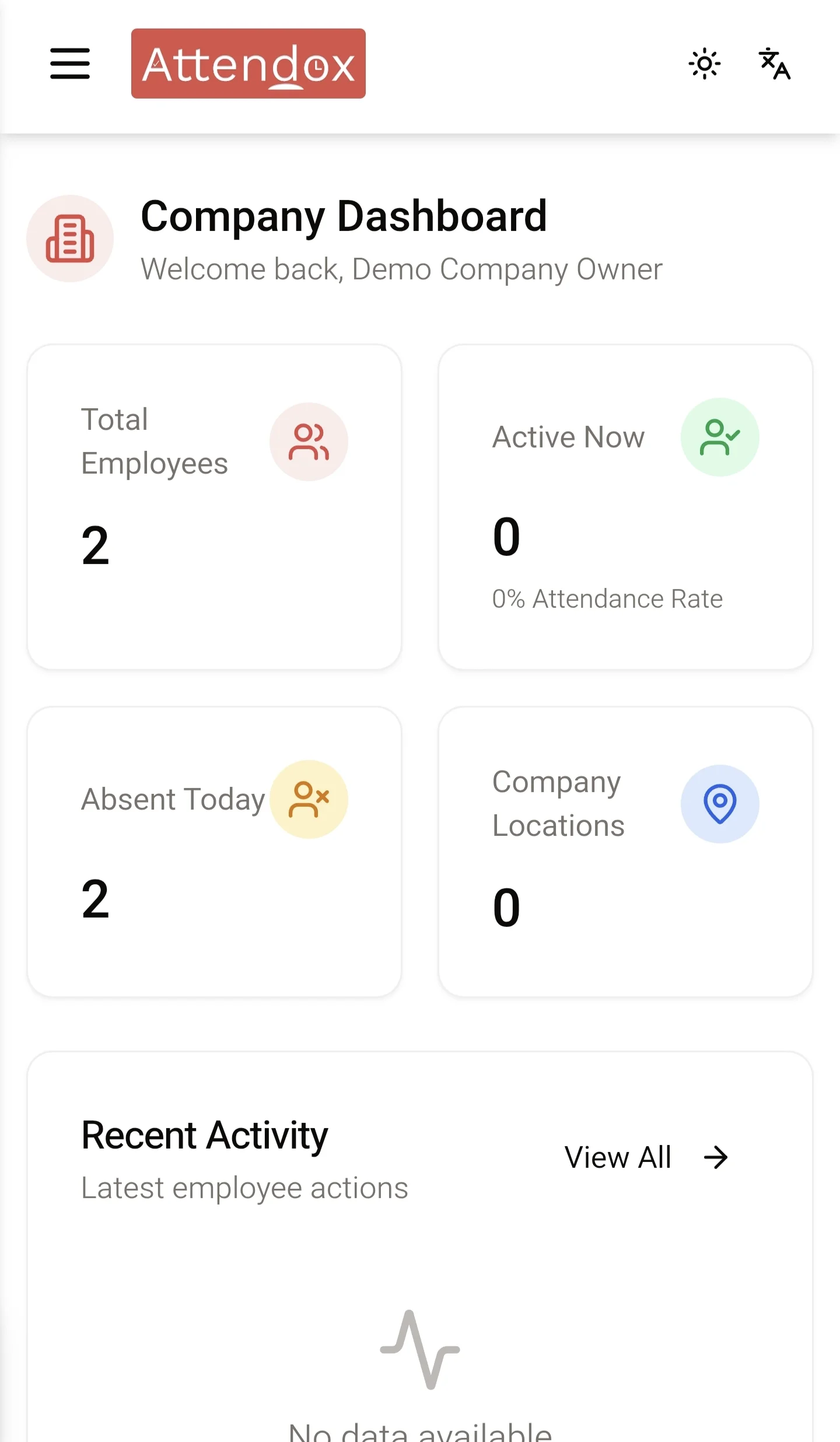 Attendox Dashboard